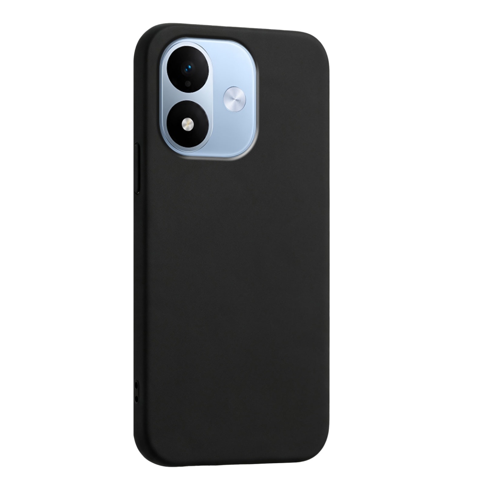 Matný gélový obal na mobil Xiaomi Redmi Note 17 4G/5G - čierny