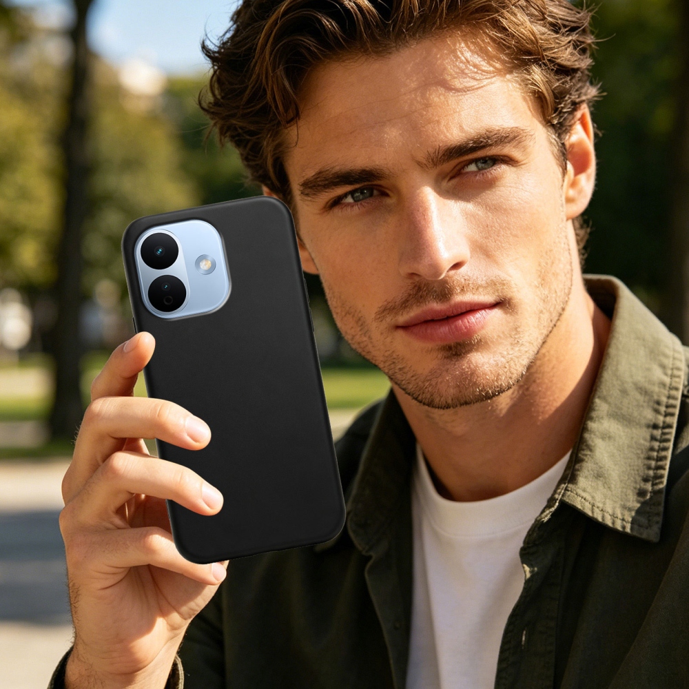 Matný gélový obal na mobil Xiaomi Redmi Note 17 Pro 5G - čierny