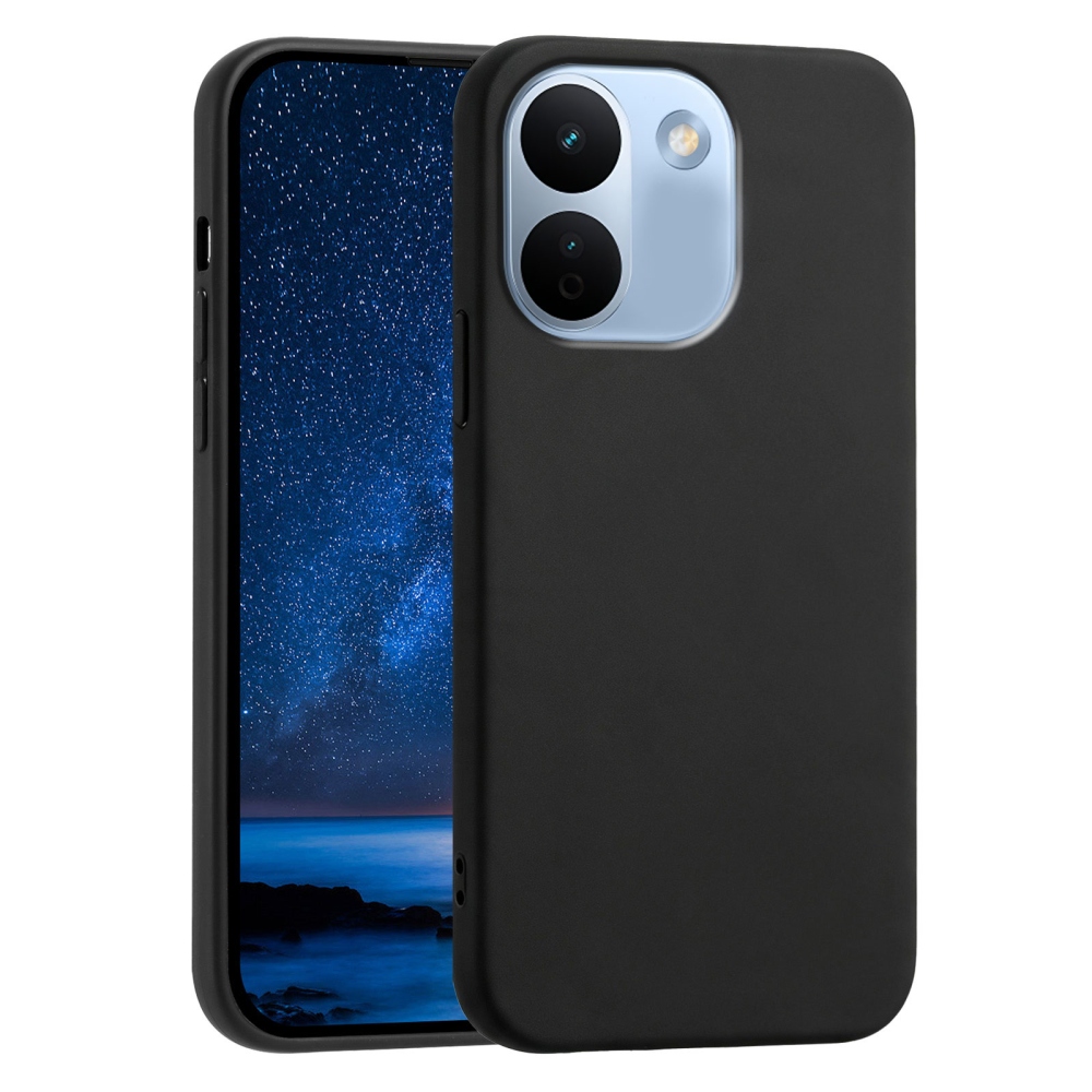 Matný gélový obal na mobil Xiaomi Redmi Note 17 Pro Max 5G - čierny