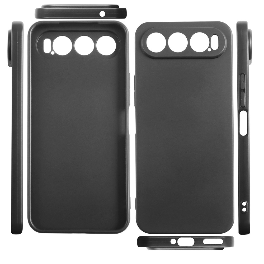 Matný gélový obal na mobil ZTE Nubia Air - čierny