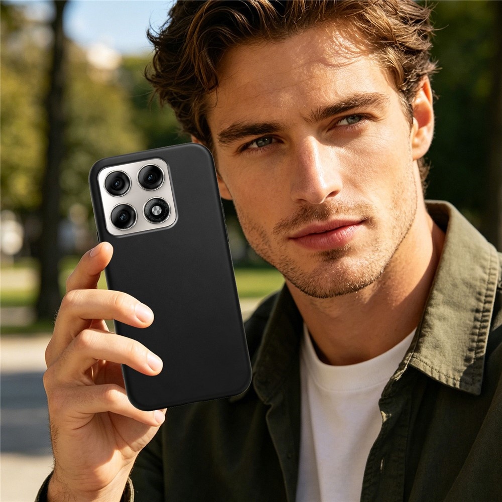 Matný gélový obal na Motorola Edge 70 Pro 5G - čierny