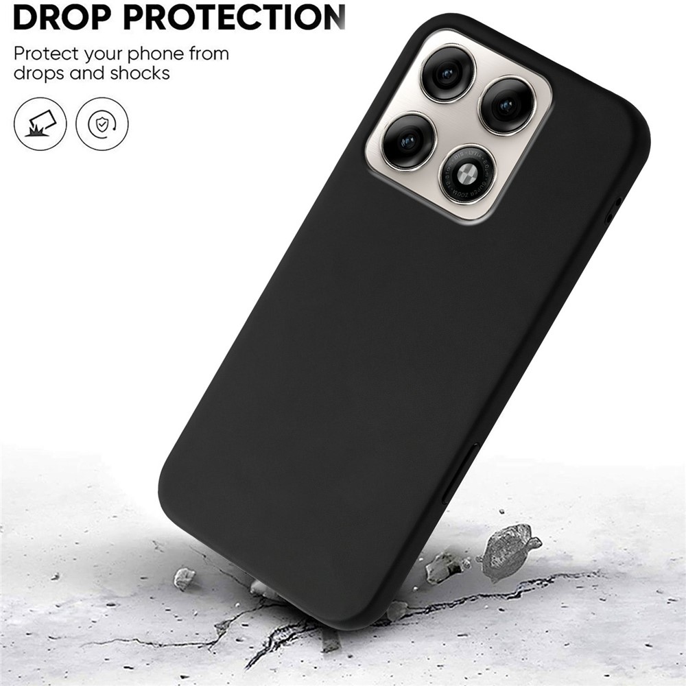 Matný gélový obal na Motorola Edge 70 Pro 5G - čierny