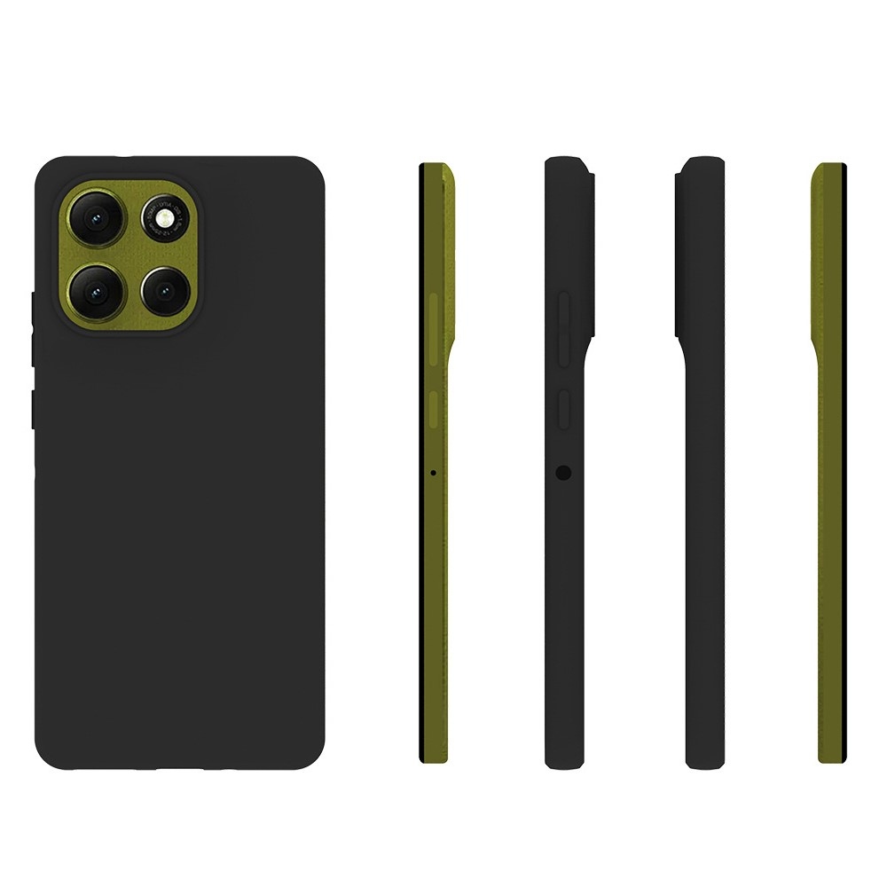Matný gélový obal na Motorola Moto G86 5G - čierny