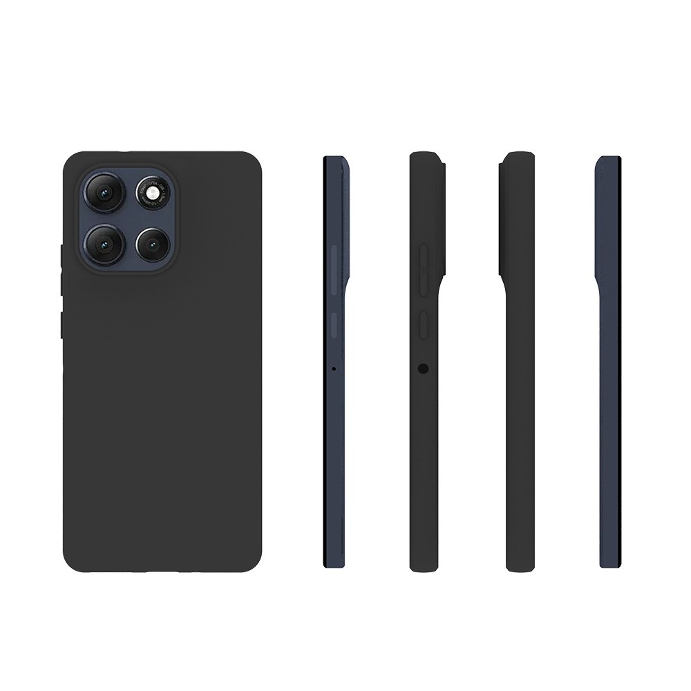 Matný gélový obal na Motorola Moto G86 Power 5G - čierny