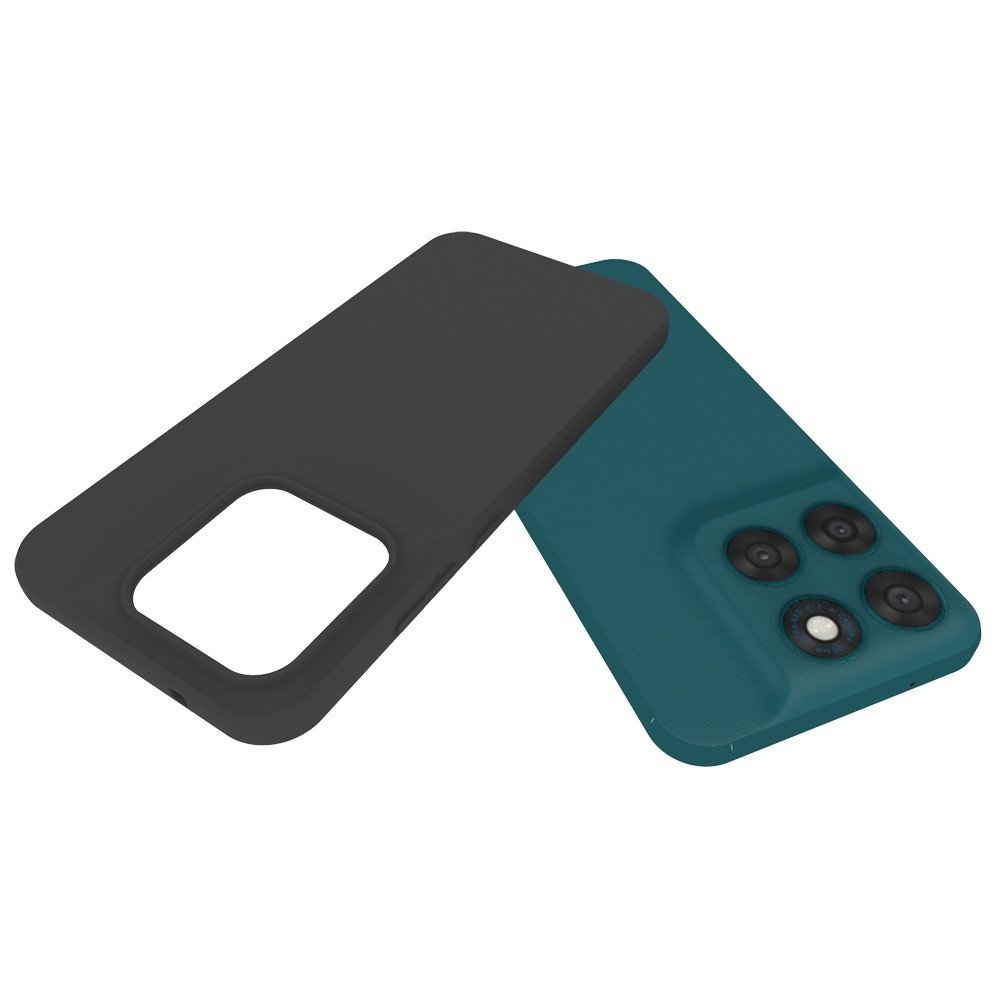Matný gélový obal na Motorola Moto G87 5G/G77 5G/G67 5G - čierny