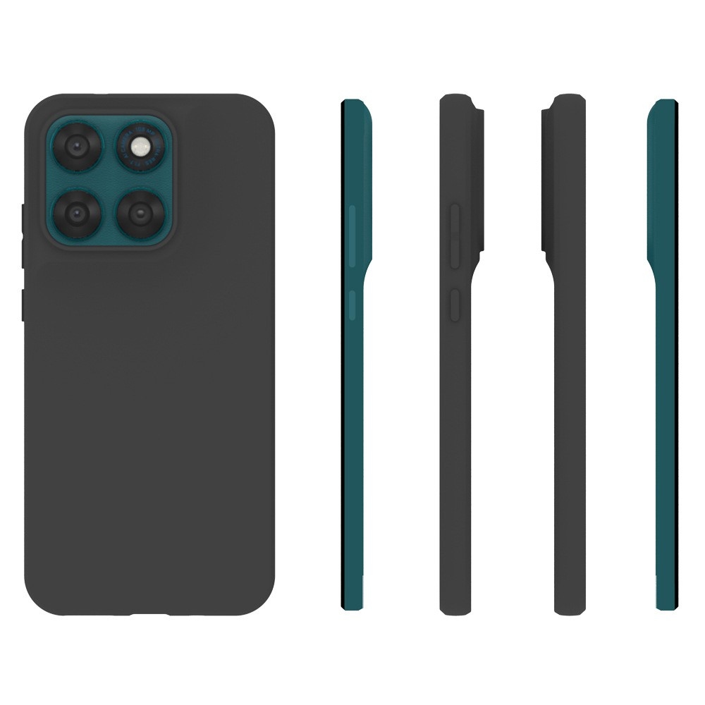 Matný gélový obal na Motorola Moto G87 5G/G77 5G/G67 5G - čierny
