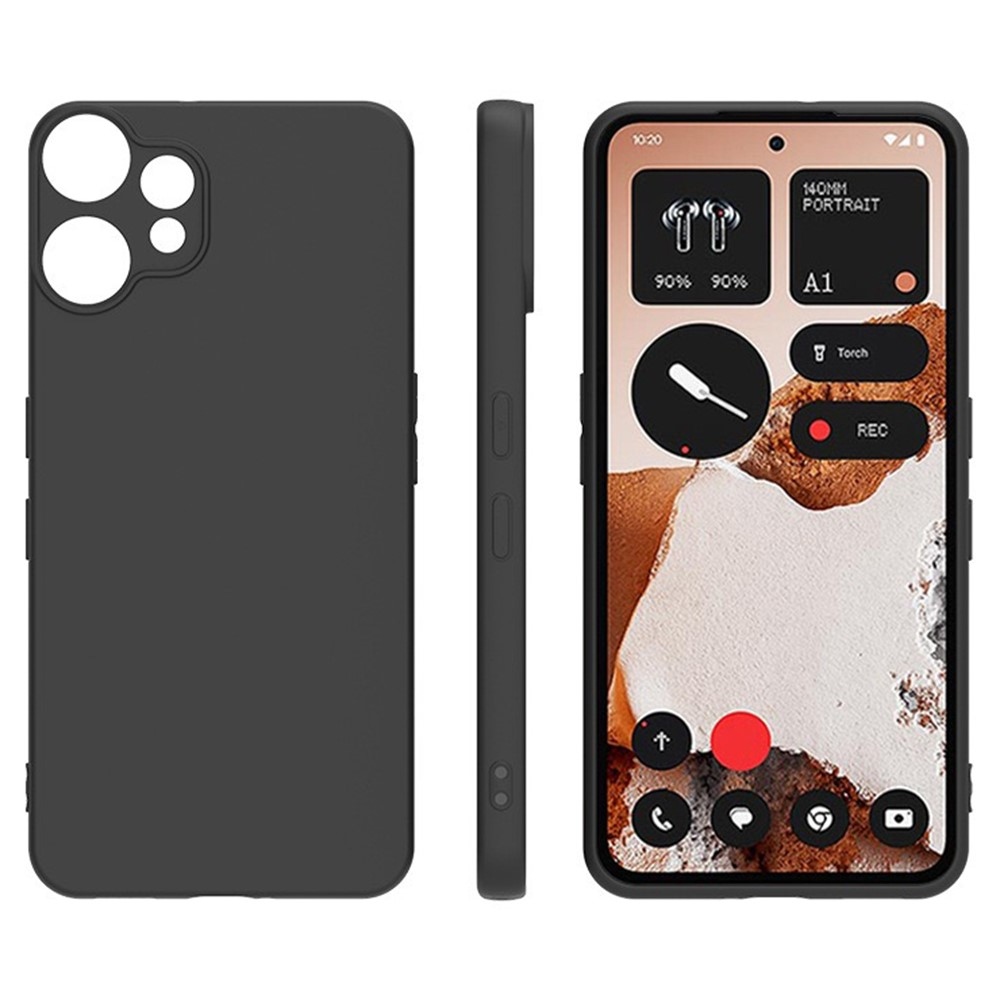 Matný gélový obal na Nothing CMF Phone 2 Pro - čierny