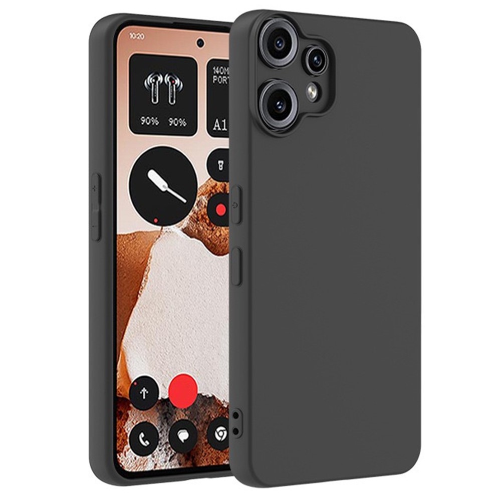 Matný gélový obal na Nothing CMF Phone 2 Pro - čierny