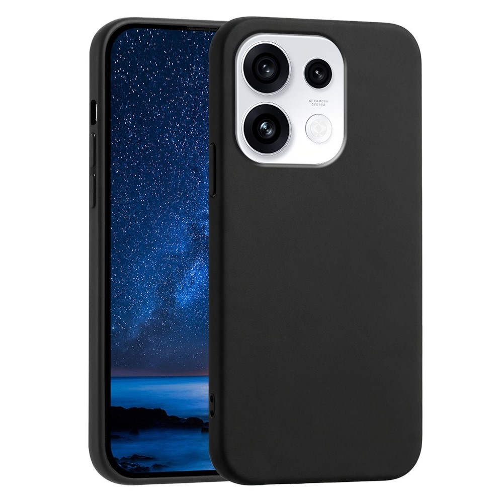 Matný gélový obal na Oppo Reno 16 Pro 5G/Oppo Reno 16 5G - čierny