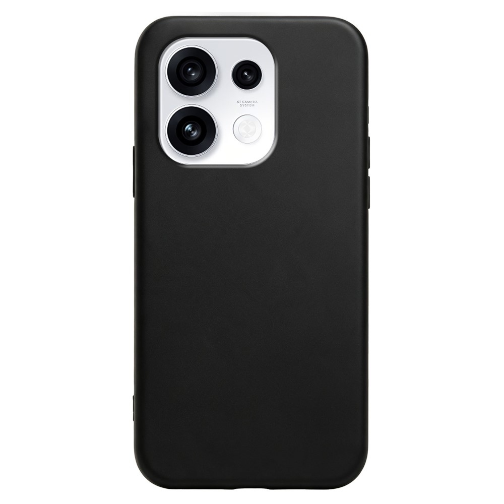 Matný gélový obal na Oppo Reno 16 Pro 5G/Oppo Reno 16 5G - čierny