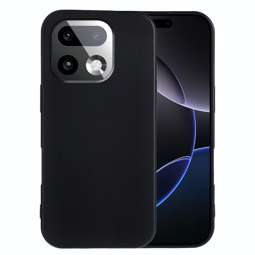 Matný gélový obal na Realme 16 Pro+ 5G - čierny