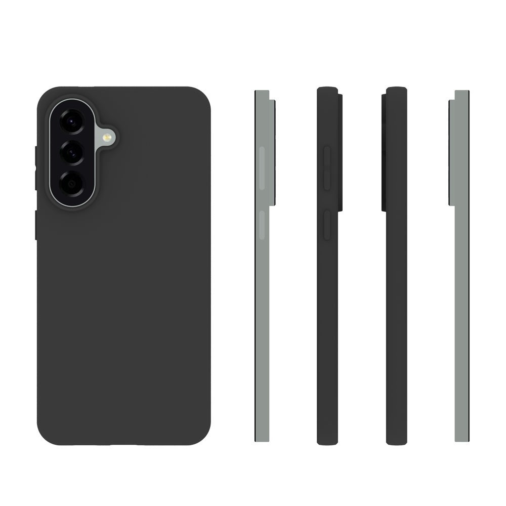 Matný gélový obal na Samsung Galaxy A57 5G - čierny