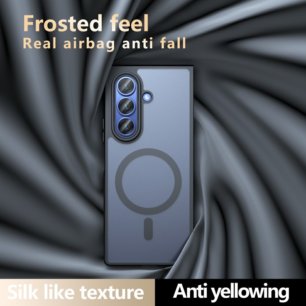 Matte gélový obal s pevným chrbtom a MagSafe na Samsung Galaxy Z Fold8 Ultra 5G - čierny