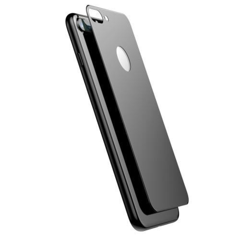 Matte zadné 3D tvrdené sklo na iPhone 7 Plus a 8 Plus - čierne