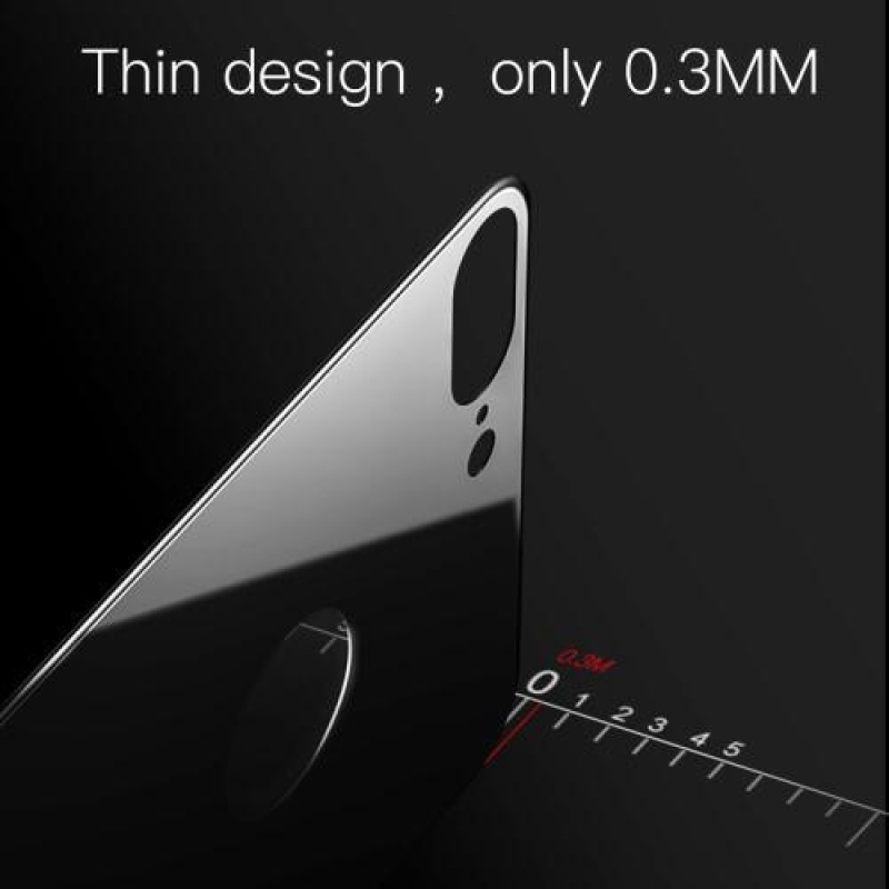 Matte zadné 3D tvrdené sklo na iPhone 7 Plus a 8 Plus - čierne