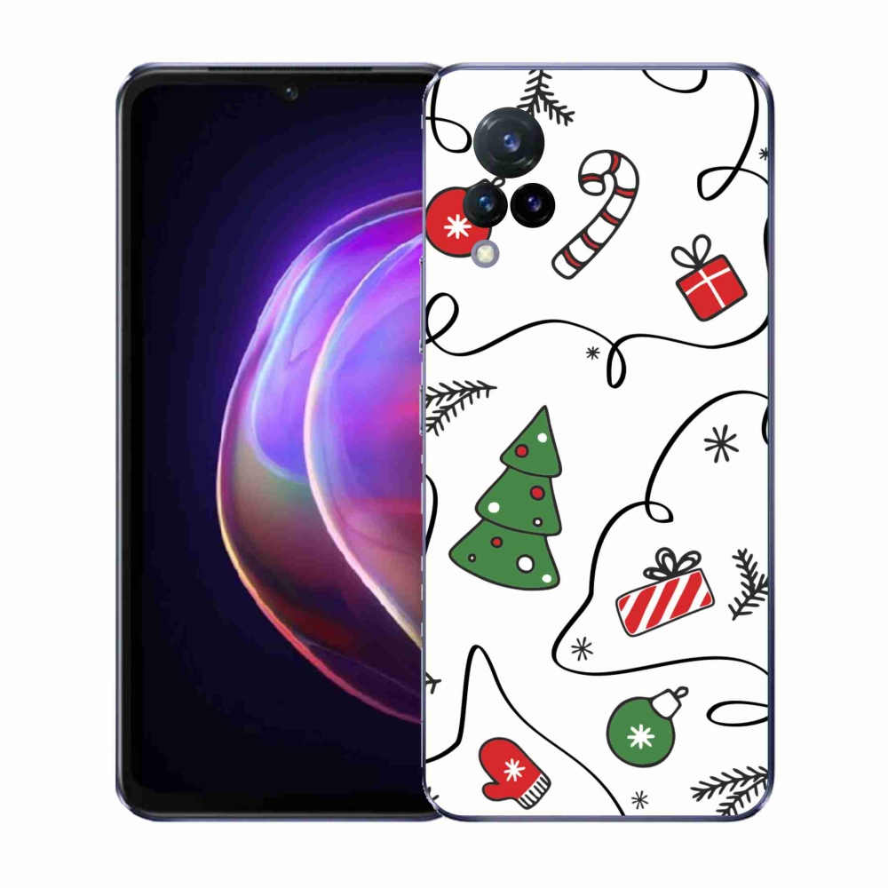 Gélový kryt mmCase na Vivo V21 4G/5G - vianočné motívy