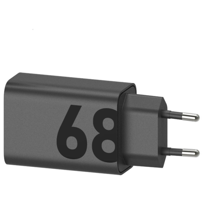MC-682L Motorola USB-C 68W GaN Cestovná nabíjačka Black (Service Pack)