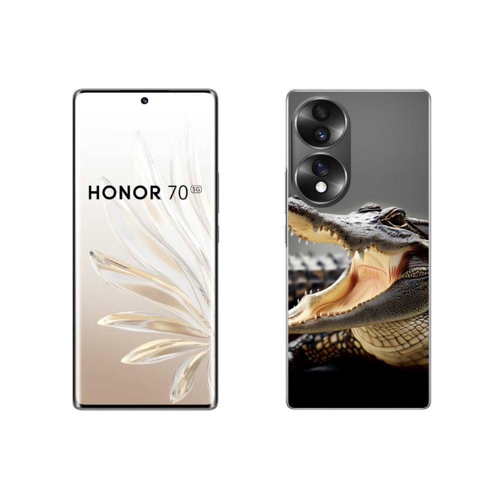 Gélový kryt mmCase na Honor 70 - krokodíl