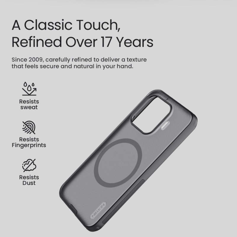 Nillkin Super Frosted PRO Magnetic zadný kryt pre Xiaomi 17T Pro, čierny