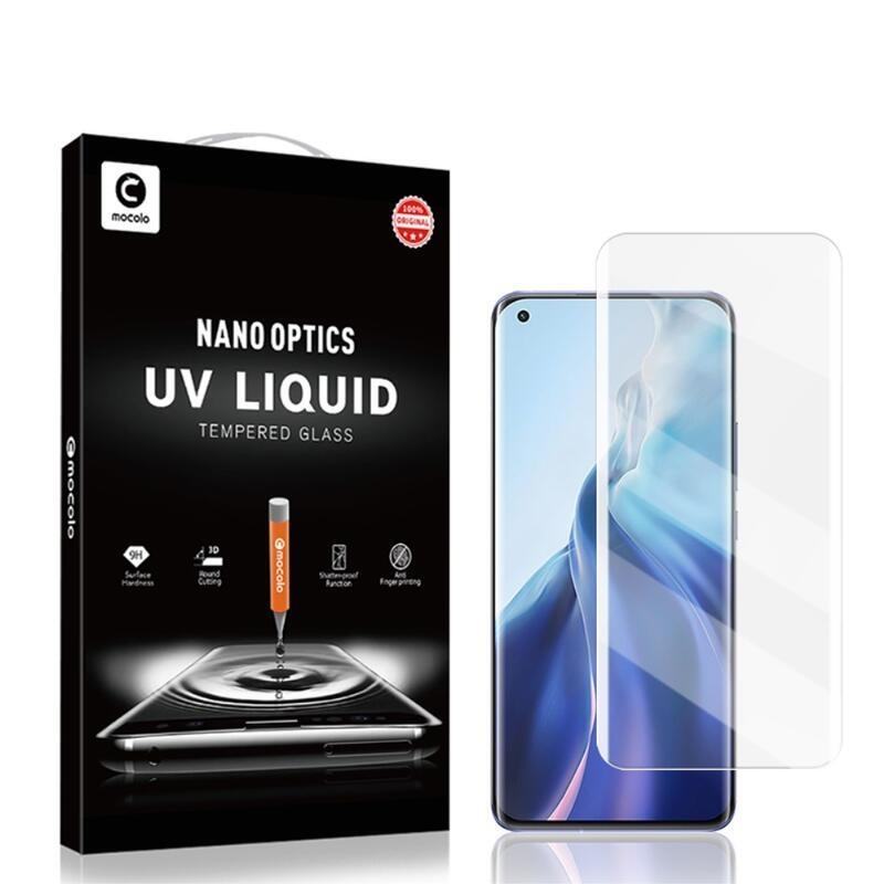 MCL 3D celoplošné tvrdené sklo (UV svetlo) pre mobil Xiaomi Mi 11