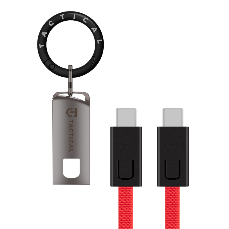 Tactical OODA Loop Cable USB-C/USB-C Red