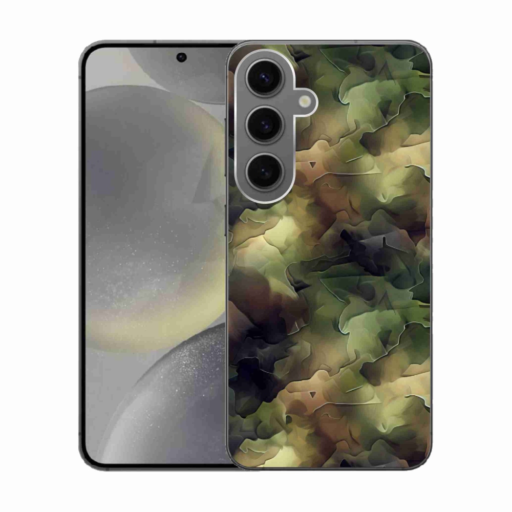 Gélový kryt mmCase na Samsung Galaxy S24 - maskáčový vzor 10