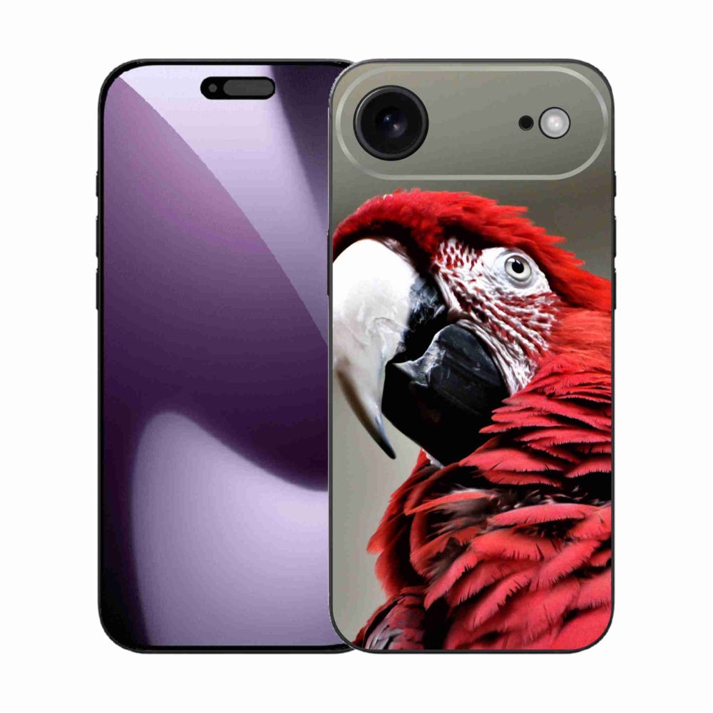 Gélový kryt mmCase na iPhone 17 Air - papagáj ara červený