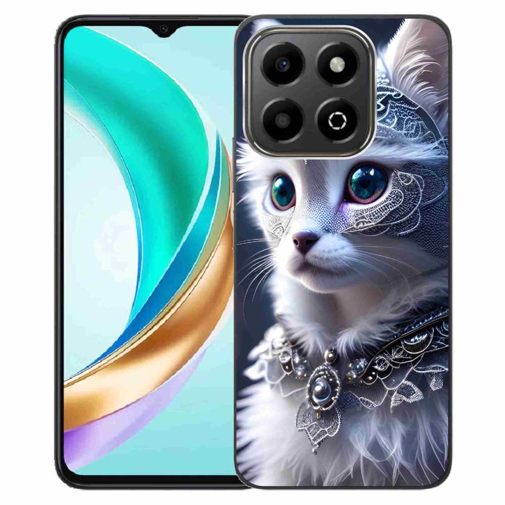 Gélový kryt mmCase na Honor X6b - biela mačka