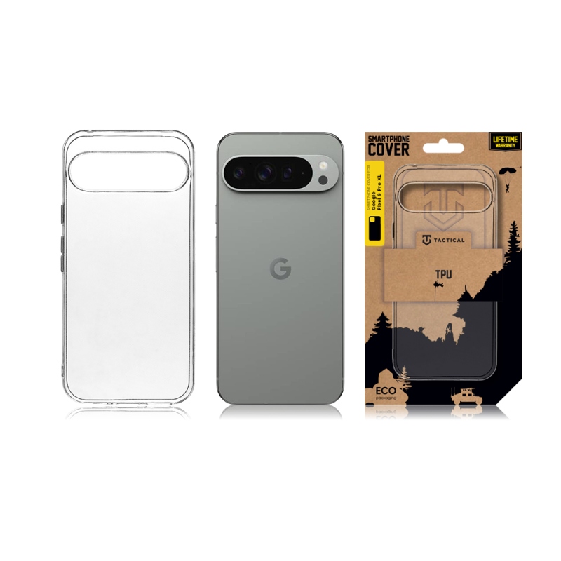 Tactical TPU Kryt pre Google Pixel 9 Pro XL Transparent