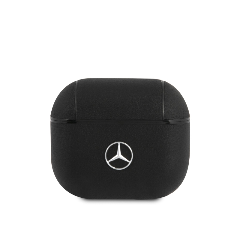 Mercedes Kožené Púzdro pre AirPods 3 Black