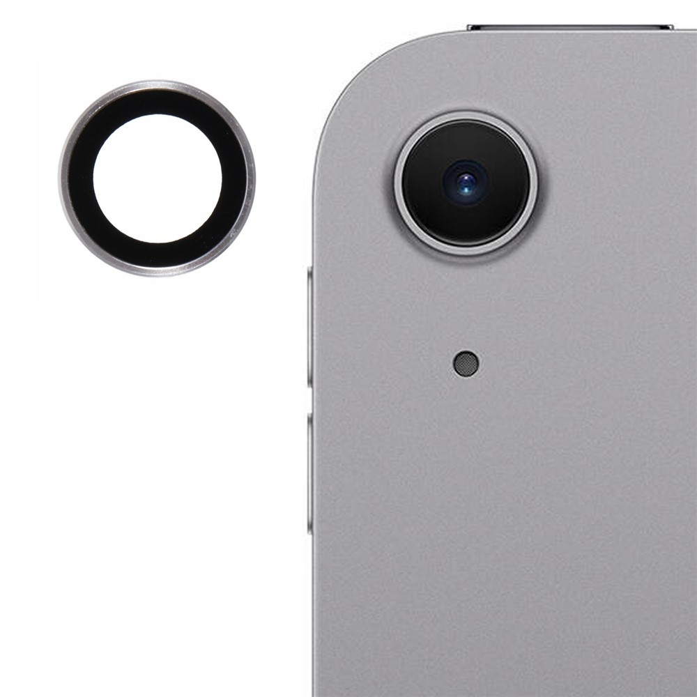 Metal sklo šošovky fotoaparátu na iPad Air 11 (2024)/(2025)/(2026)/iPad Air 13 (2024)/(2025)/(2026) - strieborné