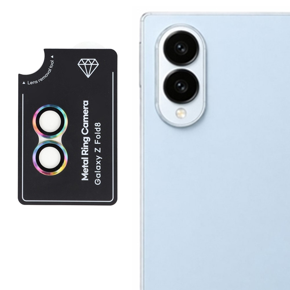 Metal sklo šošovky fotoaparátu na Samsung Galaxy Z Fold8 5G (samostatné sklá) - farebné