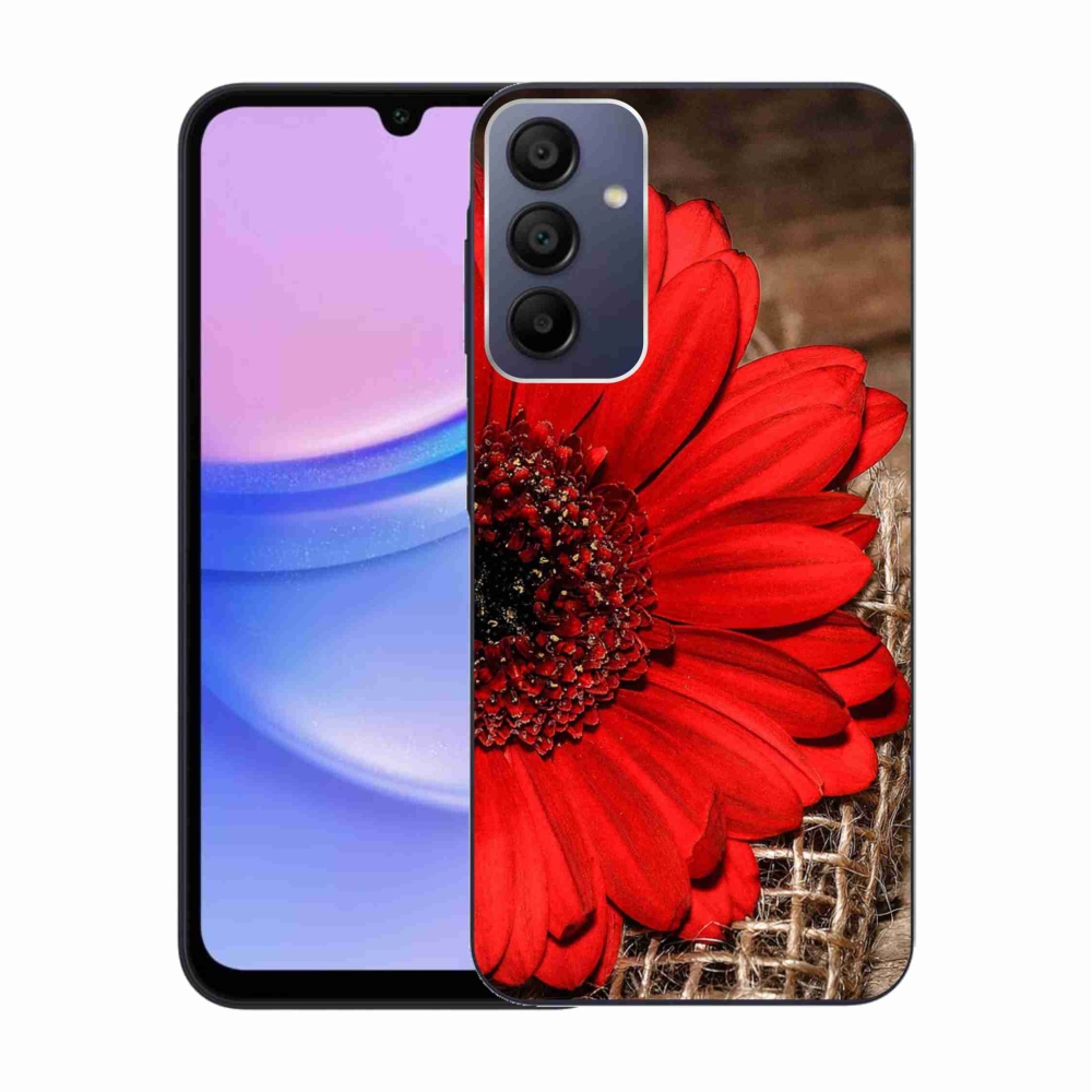 Gélový kryt mmCase na Samsung Galaxy A15 4G/5G - gerbera