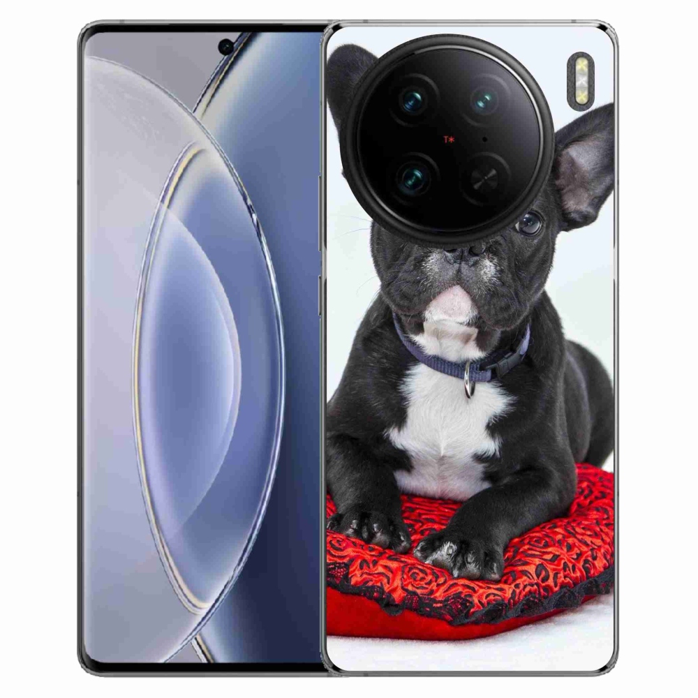 Gélový obal mmCase na Vivo X90 Pro - buldog