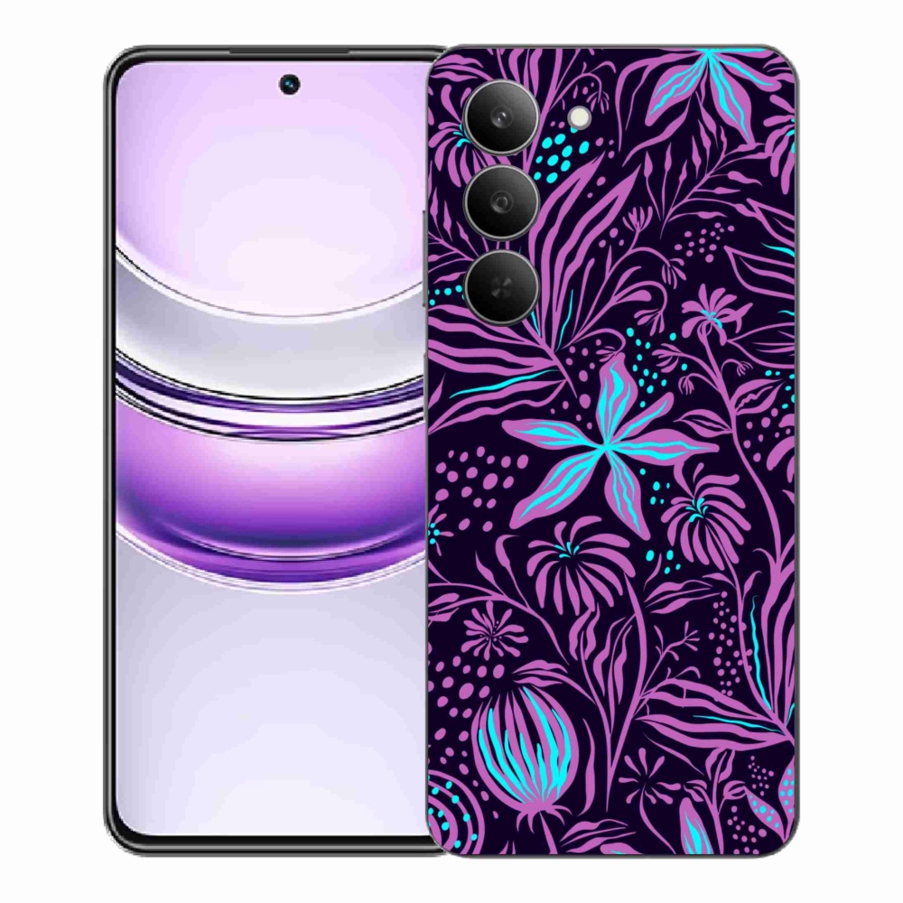 Gélový kryt mmCase na Realme 14x 5G - kvety 2