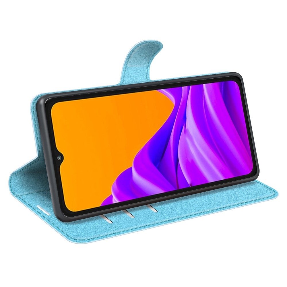 Litchi knižkové púzdro na Samsung Galaxy Xcover 7 Pro - modré