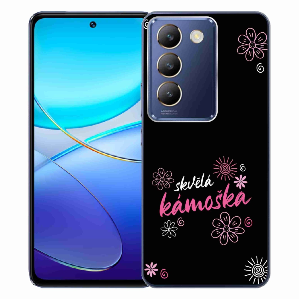 Gélový kryt mmCase na Vivo V40 SE 4G/5G - skvelá kamoška čierne pozadie