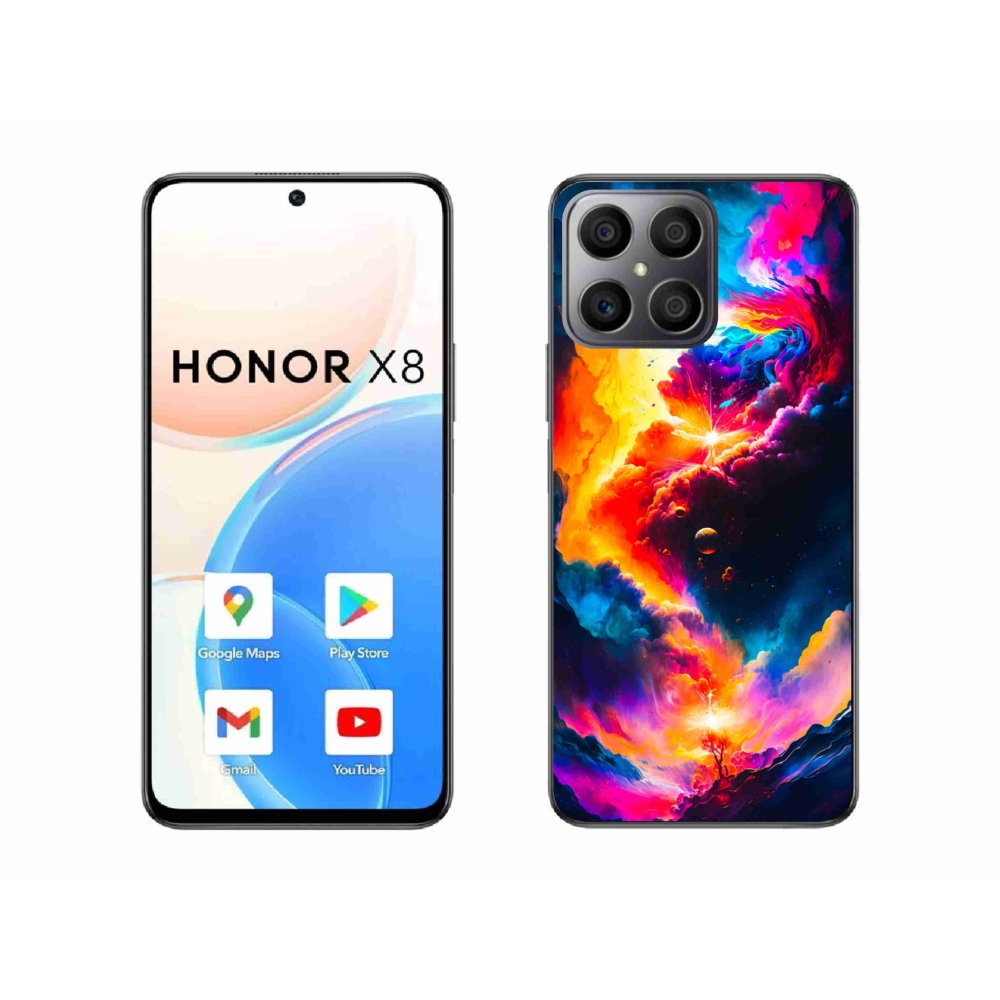 Gélový kryt mmCase na Honor X8 - abstraktný motív