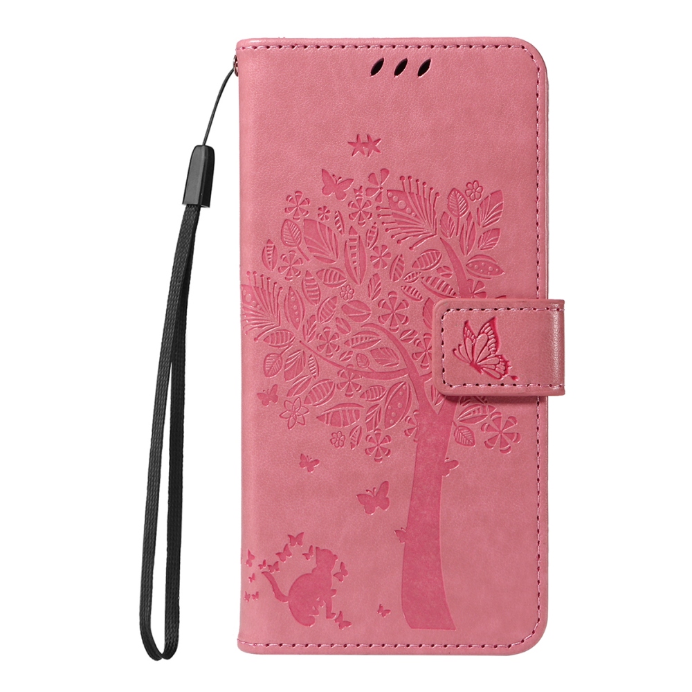 Trees knižkové púzdro na Xiaomi Redmi 15C 4G/5G (173mm) - ružové