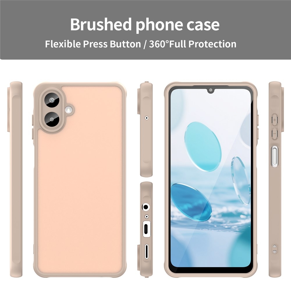 Proof gélový obal s pevným chrbtom na Samsung Galaxy A07 4G - oranžový