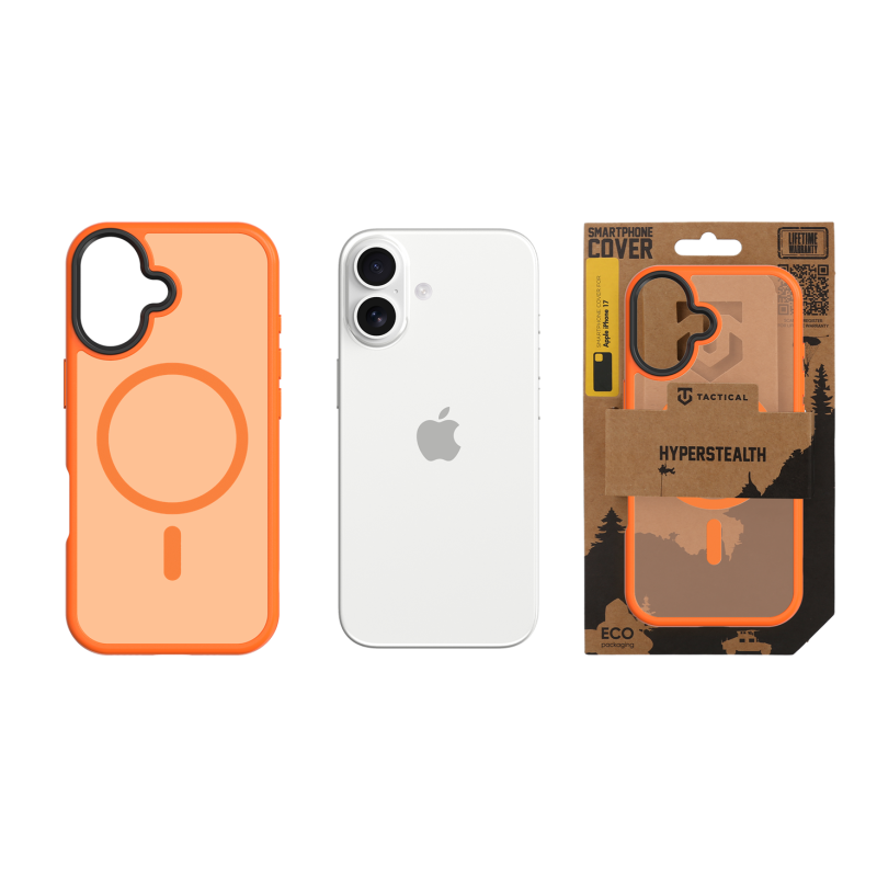 Taktický kryt MagForce Hyperstealth pre iPhone 17 Agent Orange
