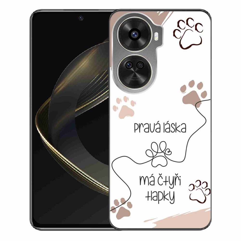 Gélový kryt mmCase na Huawei Nova 12 SE - psí motív 1 biele pozadie