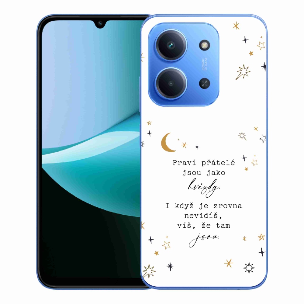 Gélový kryt mmCase na Xiaomi Redmi 15C 4G/5G (173mm) - citát 6 biele pozadie