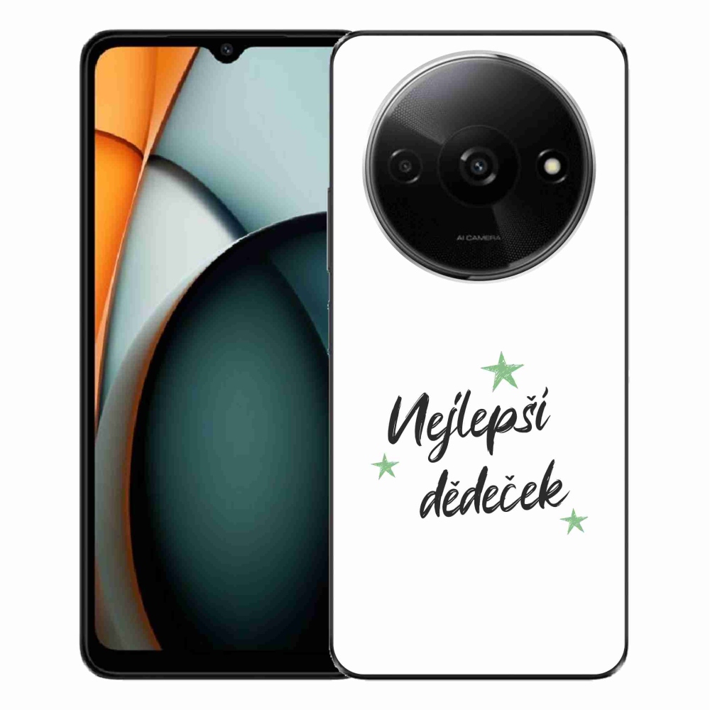 Gélový kryt mmCase na Xiaomi Redmi A3 - najlepší dedko 2 biele pozadie