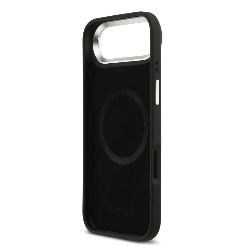 Lacoste Iconic Petit Pique Camera Stand MagSafe Zadný Kryt pre iPhone Air Black