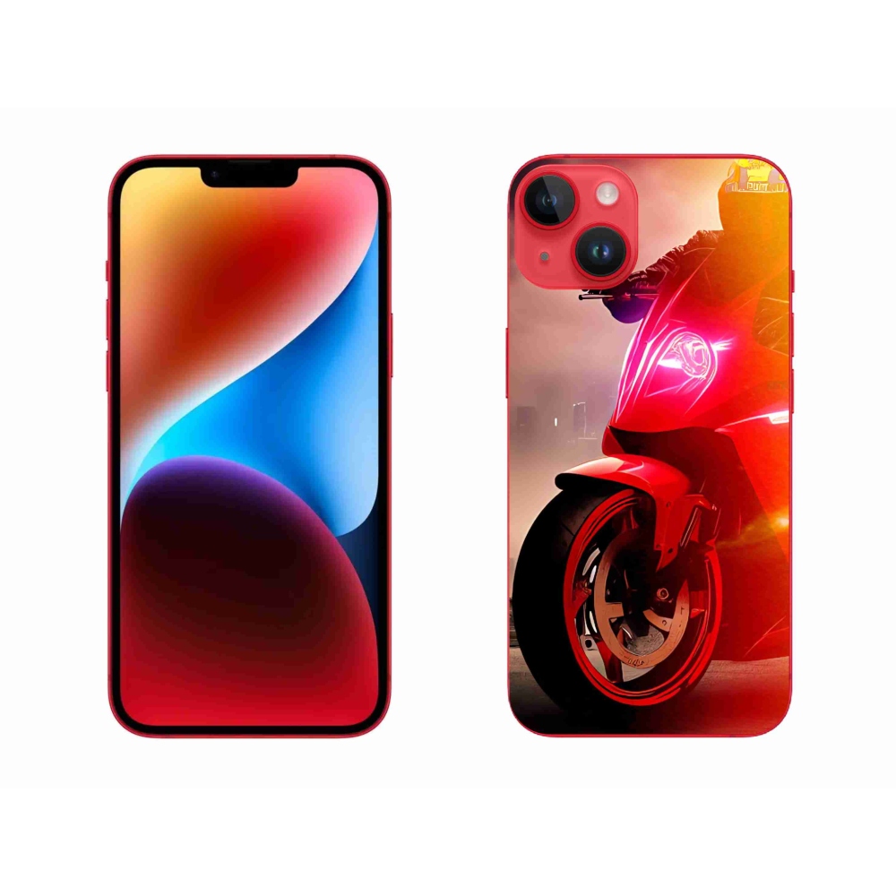 Gélový kryt mmCase na iPhone 14 Plus - motorka