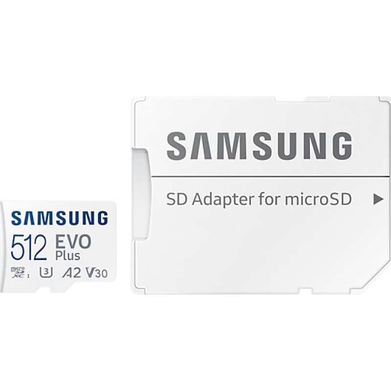 microSDXC 512GB EVO Plus Samsung Class 10 vr. Adaptéru