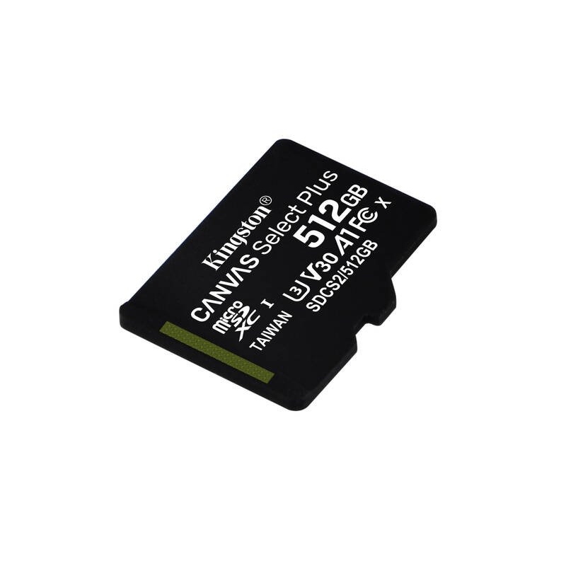 microSDXC 512GB Kingston Canvas Select Plus Class 10 bez Adaptéru