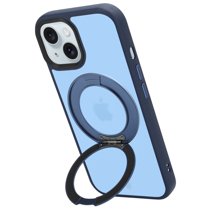 Tactical MagForce Hyperstand – puzdro pre Apple iPhone 15 v tmavomodrej farbe