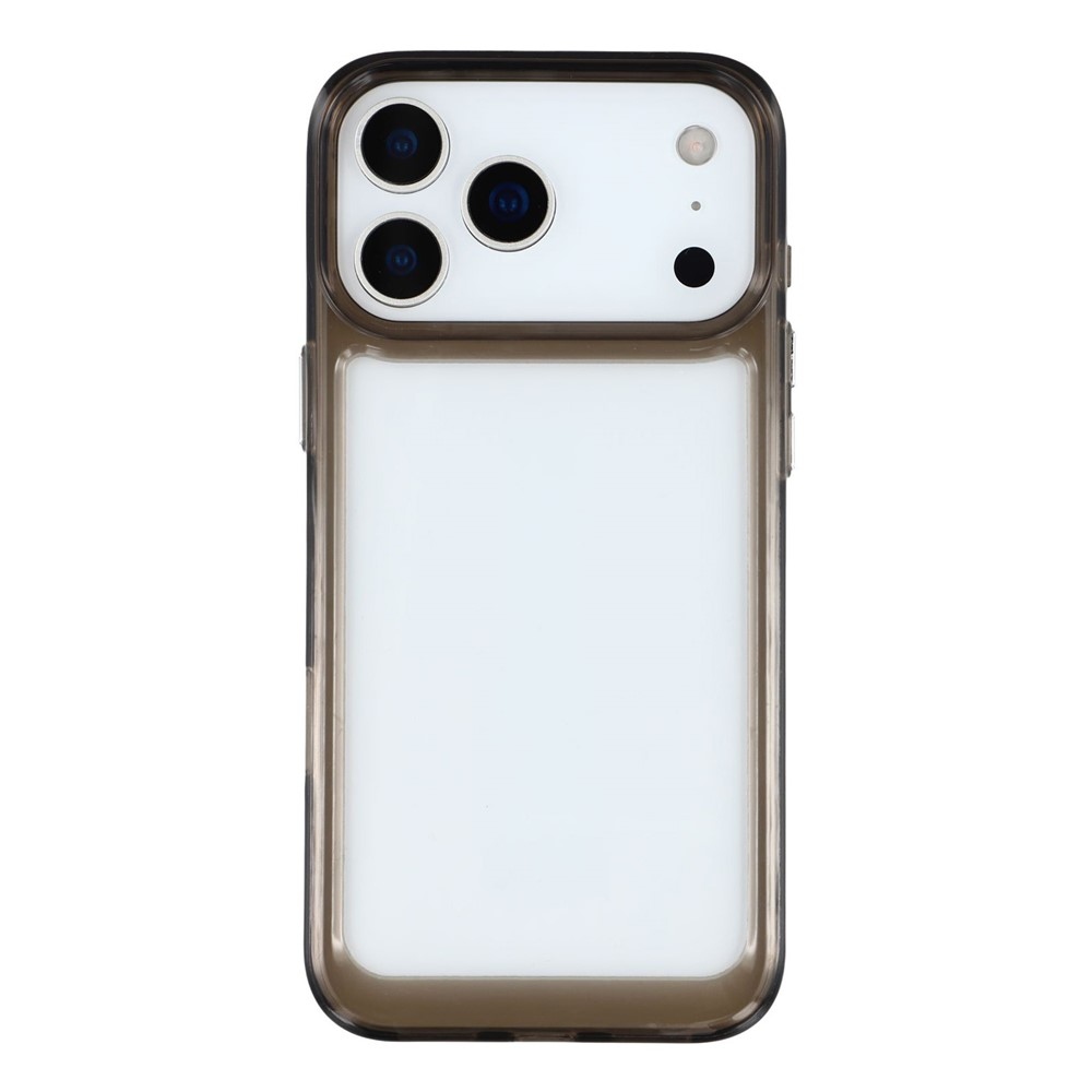 Gélový obal s pevným chrbtom na iPhone 17 Pro Max - čierny